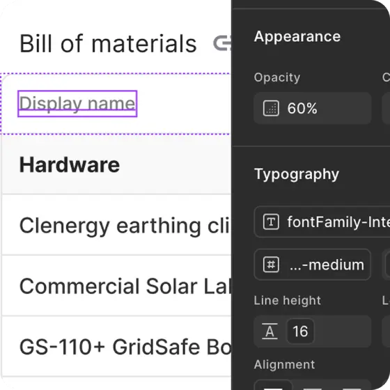 Showing that opacity was used for font colour instead of a lighter style