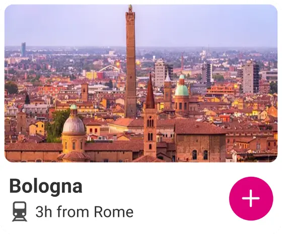 Map card show destination details, travel information and add button