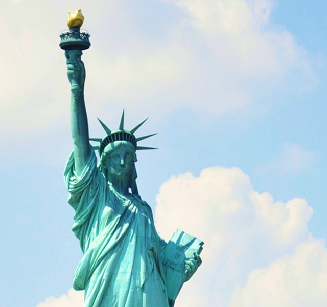 The statue of liberty